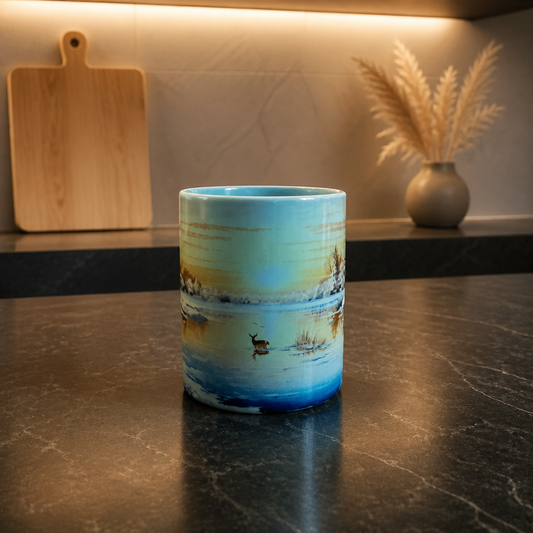 Winter Reflections Scenic Ceramic Coffee Mug – 11oz
