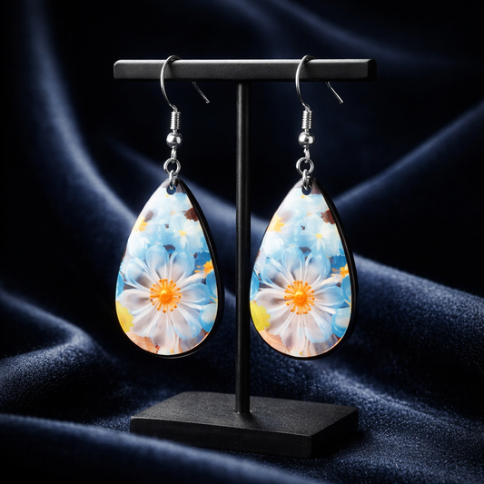 Petal Glow Teardrop Earrings
