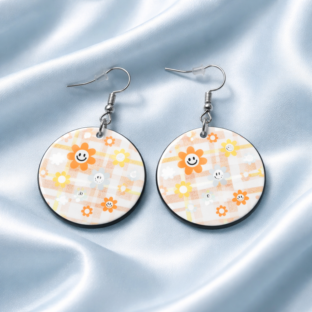 Happy Flower Retro Earrings