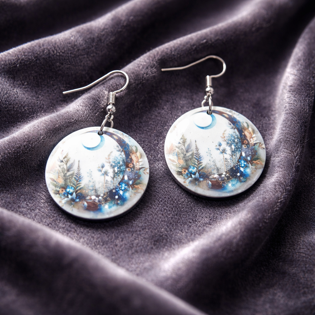 Blue Moon Wildflower Earrings