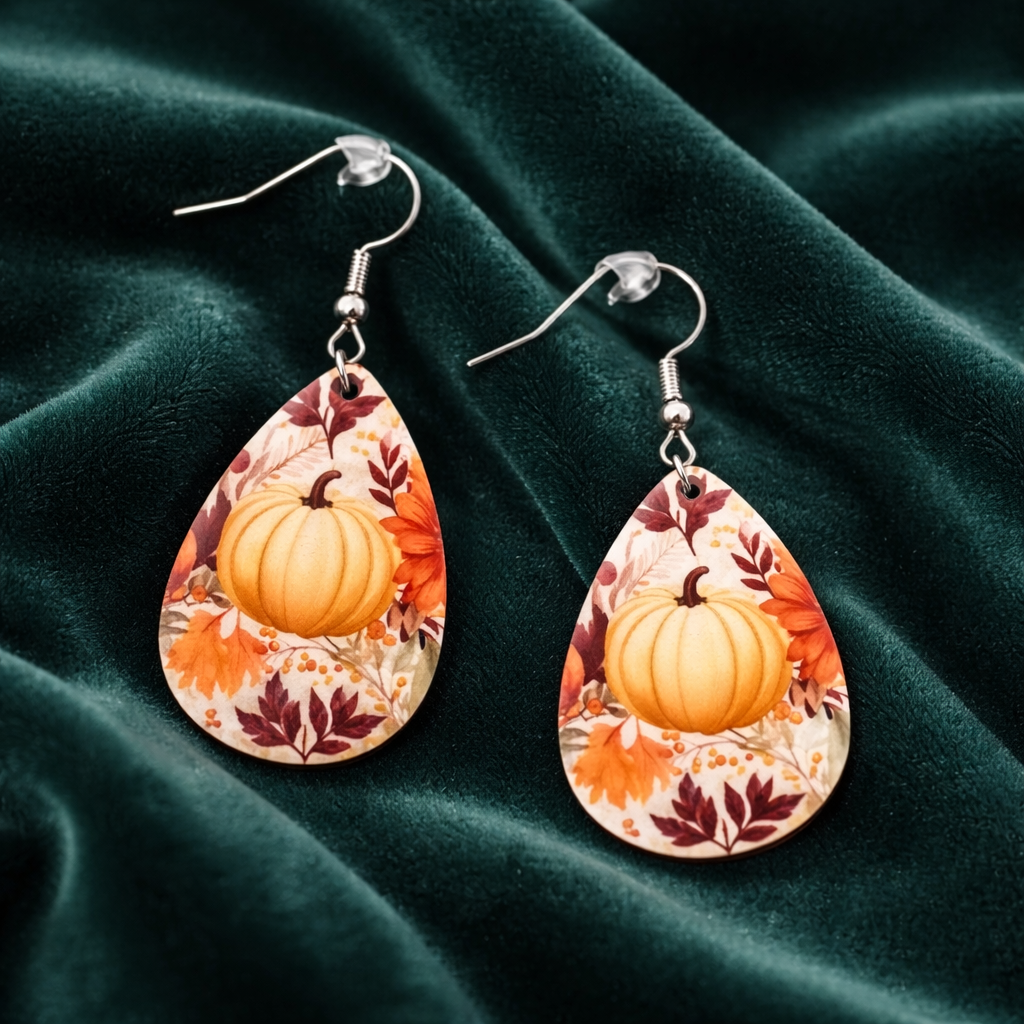 Harvest Bloom Teardrop Earrings