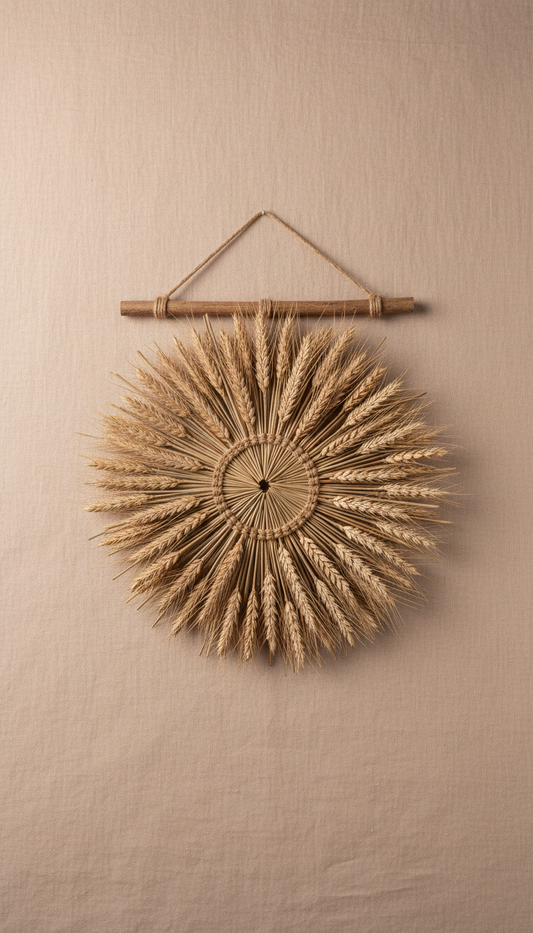 Woven Wheat Wall Hanging