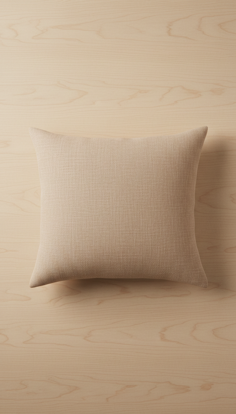 Blush Sand Linen Accent Pillow