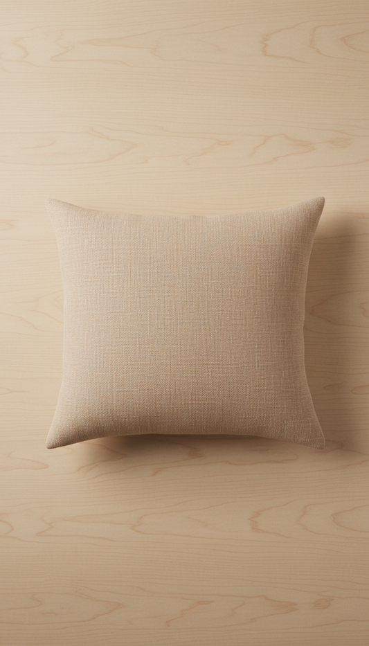 Blush Sand Linen Accent Pillow