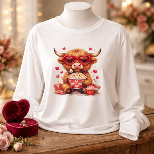 Highland Cow Valentines Shirt
