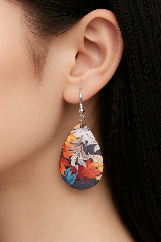 Autumn Whisper Teardrop Earrings