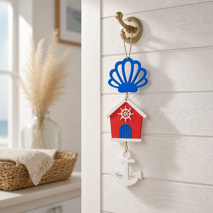 Coastal Beach House Wall Hanging