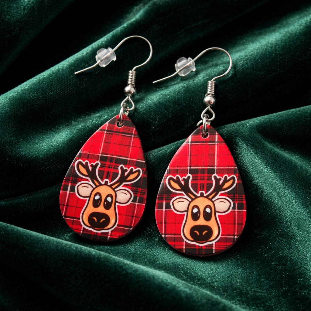 Blitzen's Cozy Plaid Drops