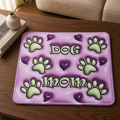 Dog Mom 3D Puff Mouse Pad