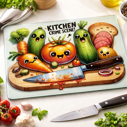 Kitchen Crime Scene Cutting Board