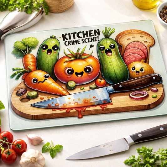 Kitchen Crime Scene Cutting Board