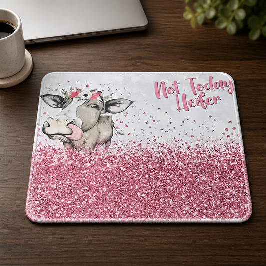 Not Today Heifer Cow Mouse Pad