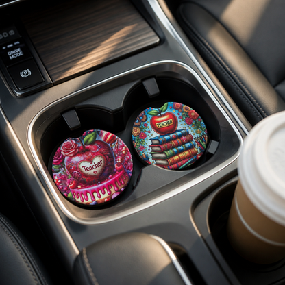 Teacher Appreciation Car Coaster Set