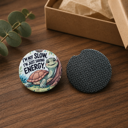 Slow & Steady Turtle Car Coaster Set