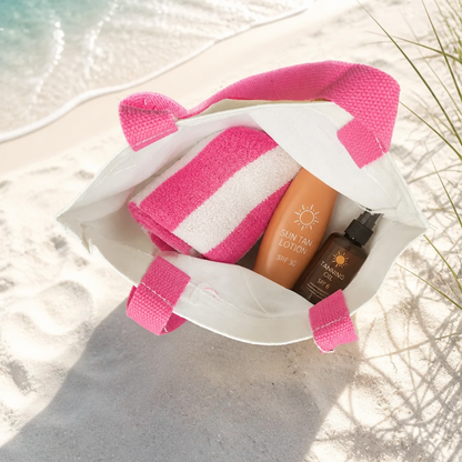 Beach Vibes Canvas Tote Bag