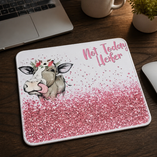 Not Today Heifer Cow Mouse Pad