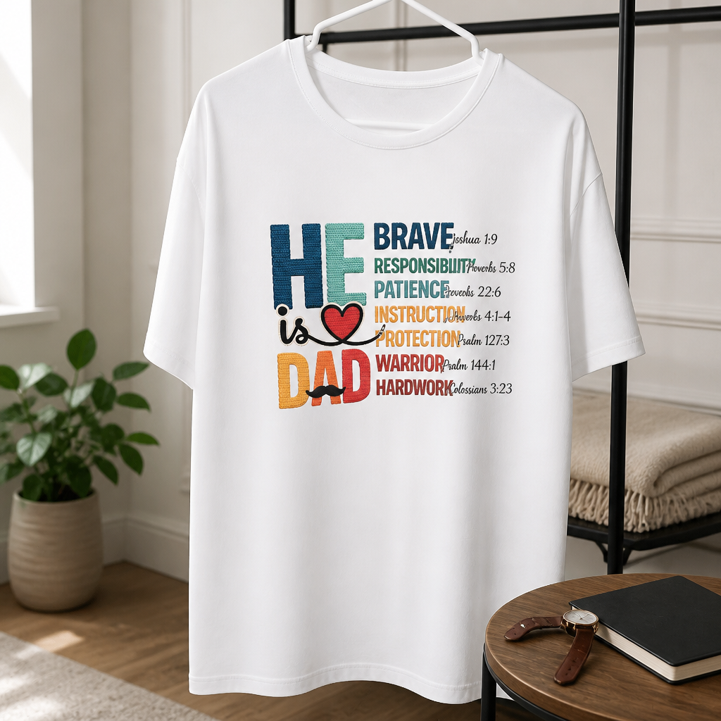 He is Dad - Faith-Filled Father's Day T-Shirt