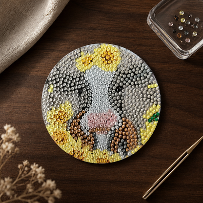 Heifer Please Sparkle Highland Cow Coasters
