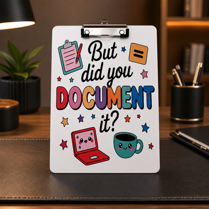 But Did You Document It Clipboard