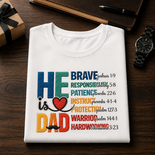 He is Dad - Faith-Filled Father's Day T-Shirt