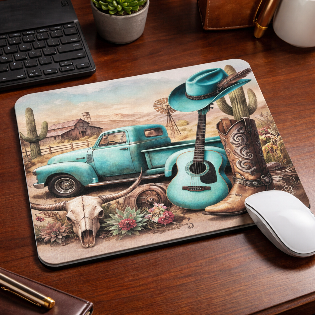 Turquoise Desert Dream Mouse Pad