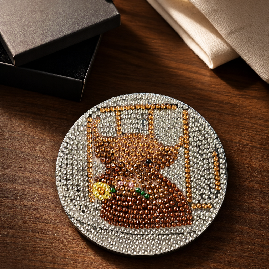 Heifer Please Sparkle Highland Cow Coasters