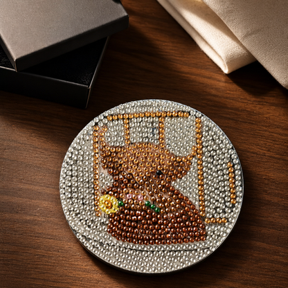 Heifer Please Sparkle Highland Cow Coasters