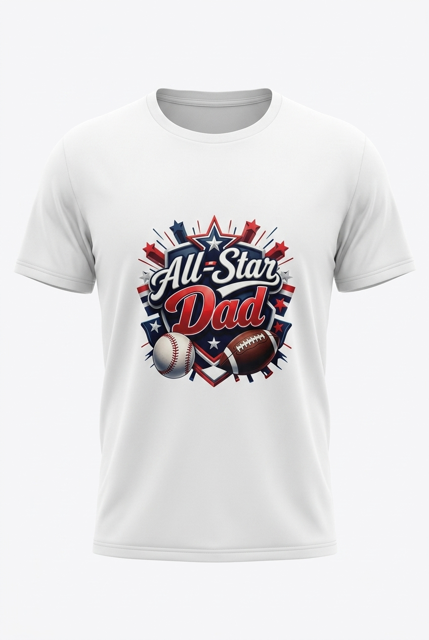 All Star Dad Father's Day T-shirt