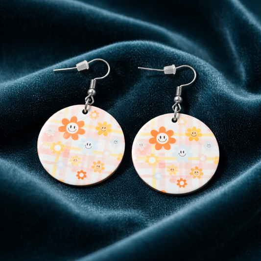Happy Flower Retro Earrings
