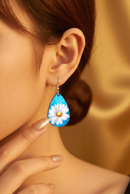 Daisy Teardrop Earrings