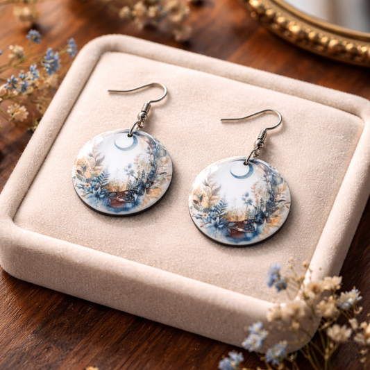 Blue Moon Wildflower Earrings