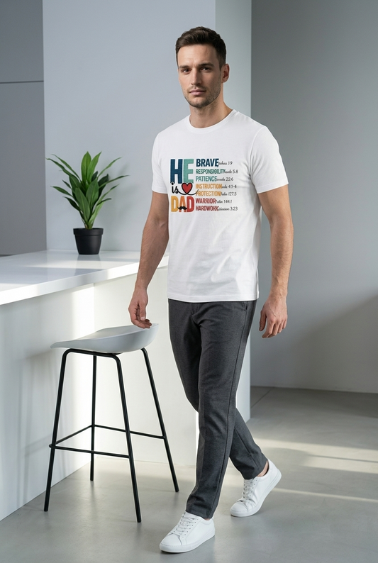 He is Dad - Faith-Filled Father's Day T-Shirt