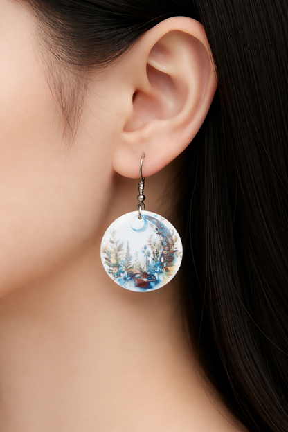 Blue Moon Wildflower Earrings