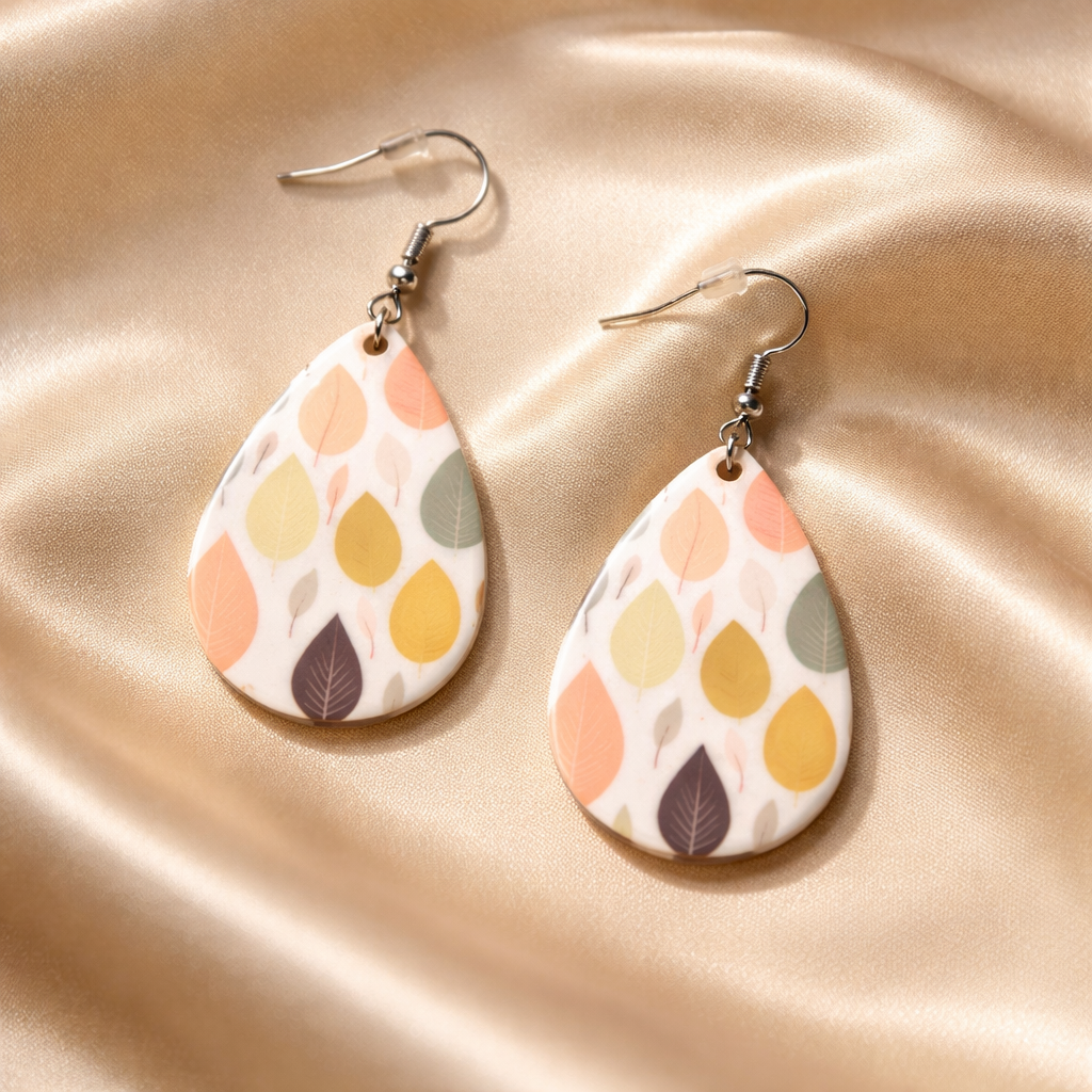 Autumn Whisper Teardrop Earrings