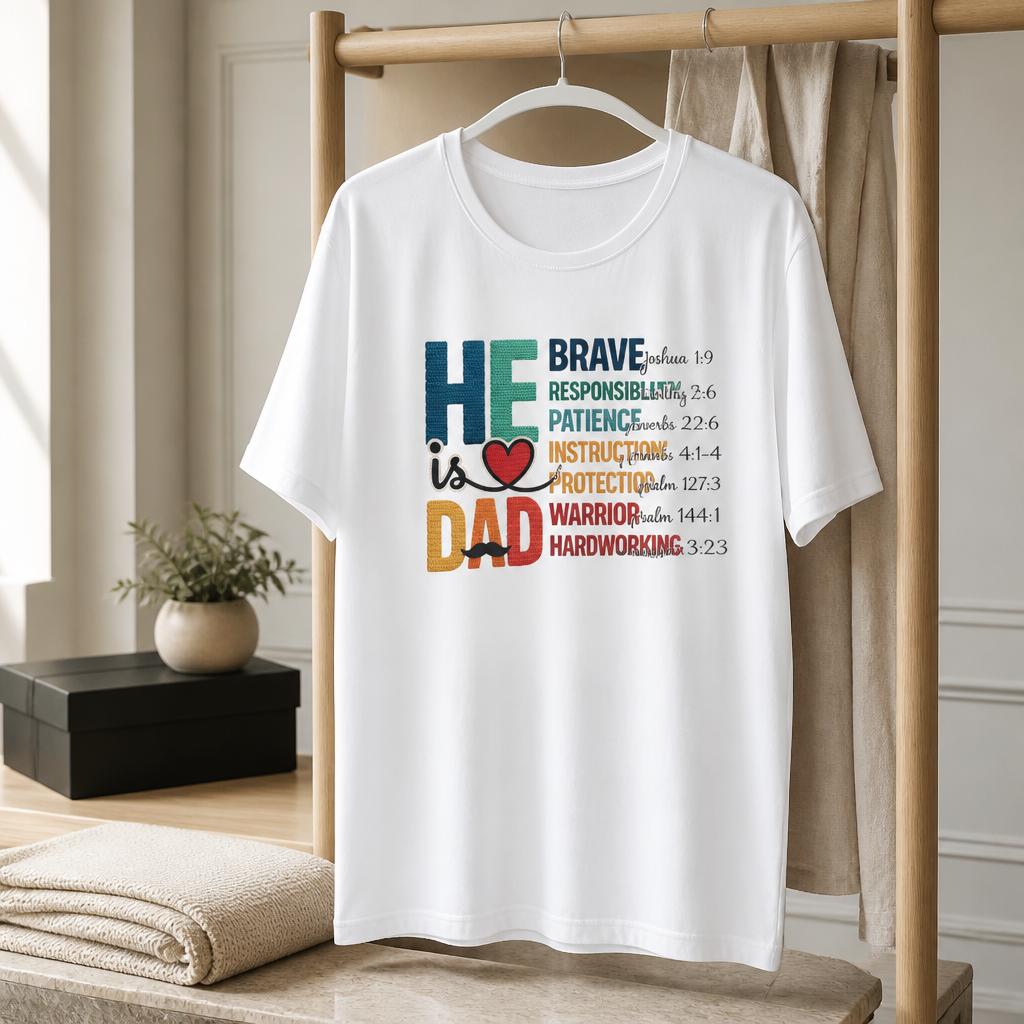 He is Dad - Faith-Filled Father's Day T-Shirt