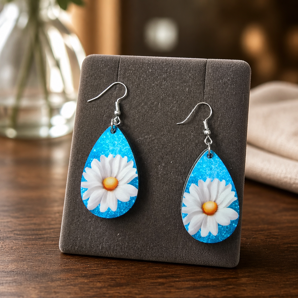 Daisy Teardrop Earrings