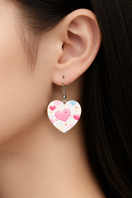 Candy Sprinkle Heart Dangles