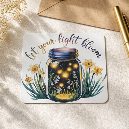 Let Your Light Bloom Mouse Pad