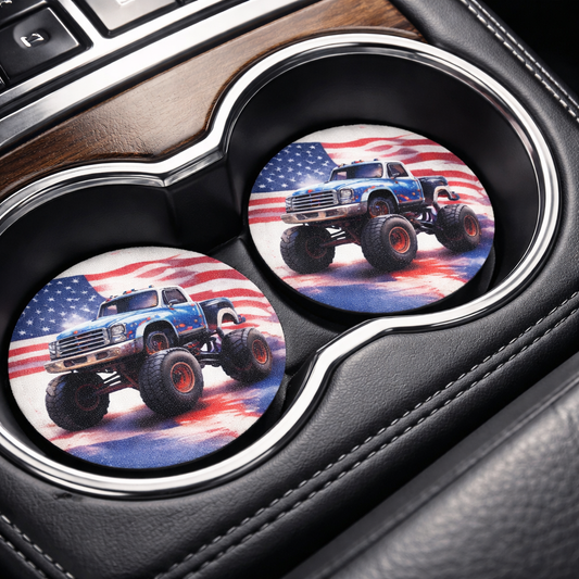 Freedom Monster Truck Car Coasters