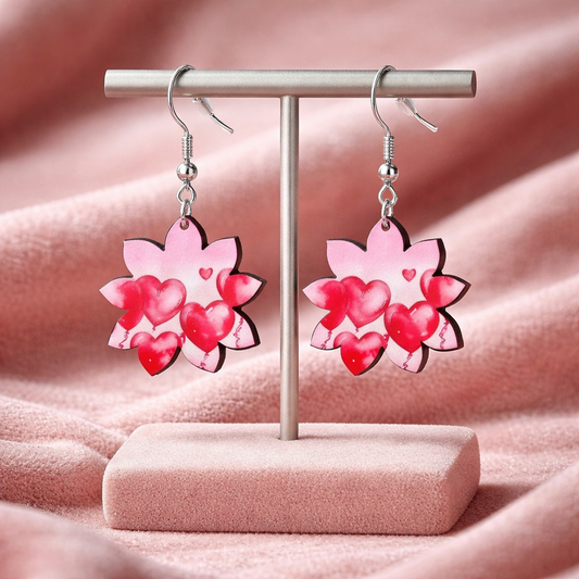 Sweetheart Petal Dangles