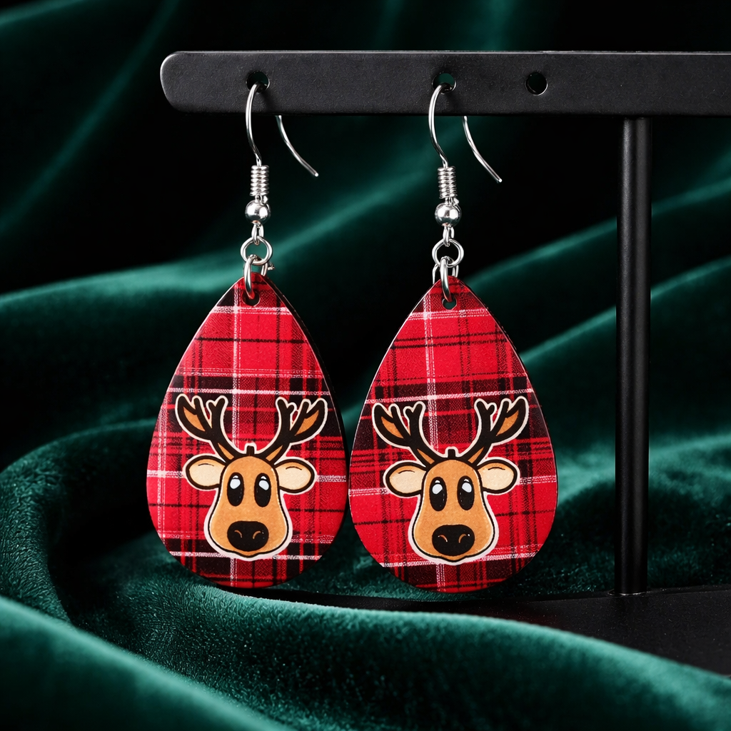 Blitzen's Cozy Plaid Drops