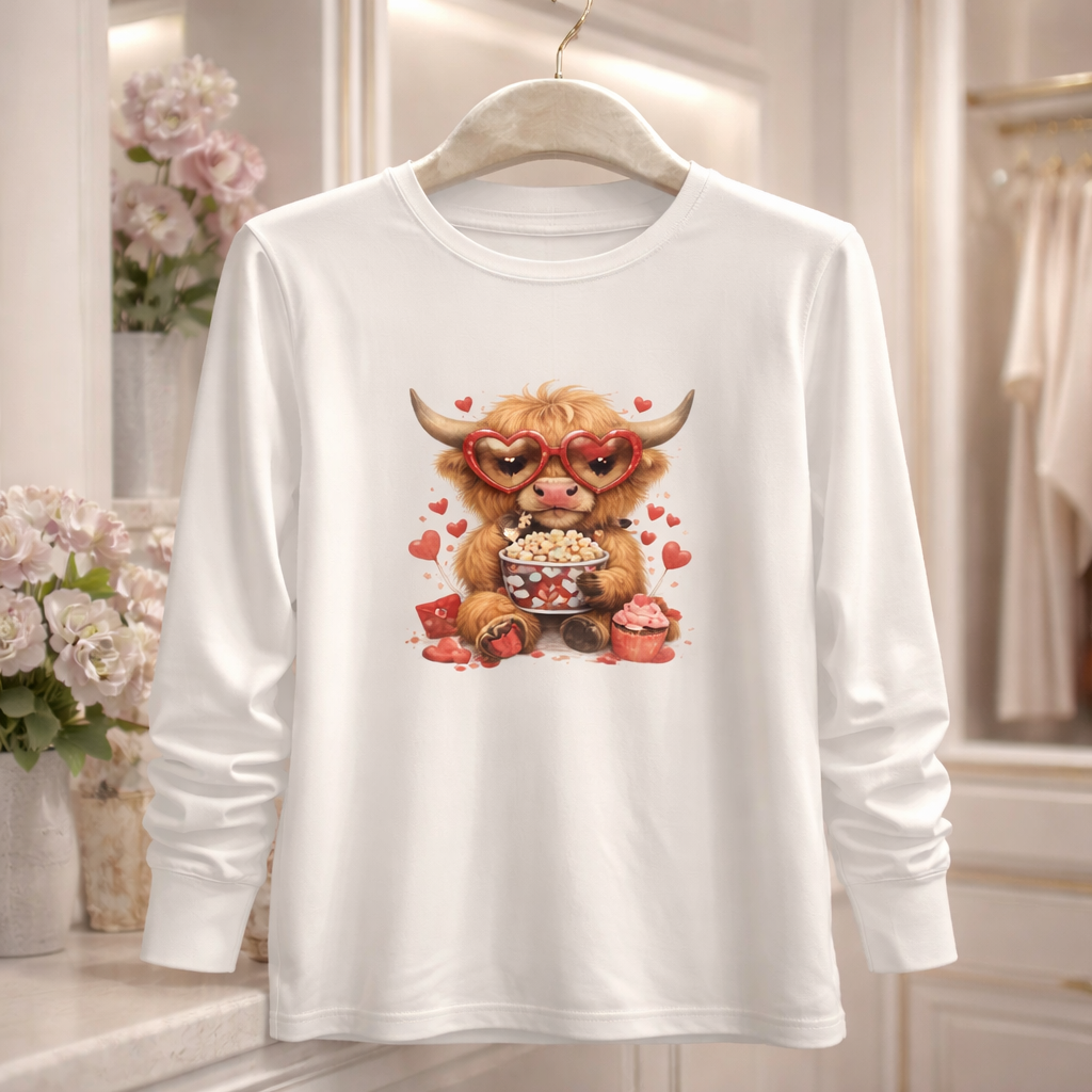 Highland Cow Valentines Shirt