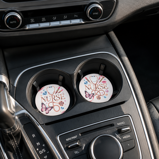 Nurse Life Car Coaster Set