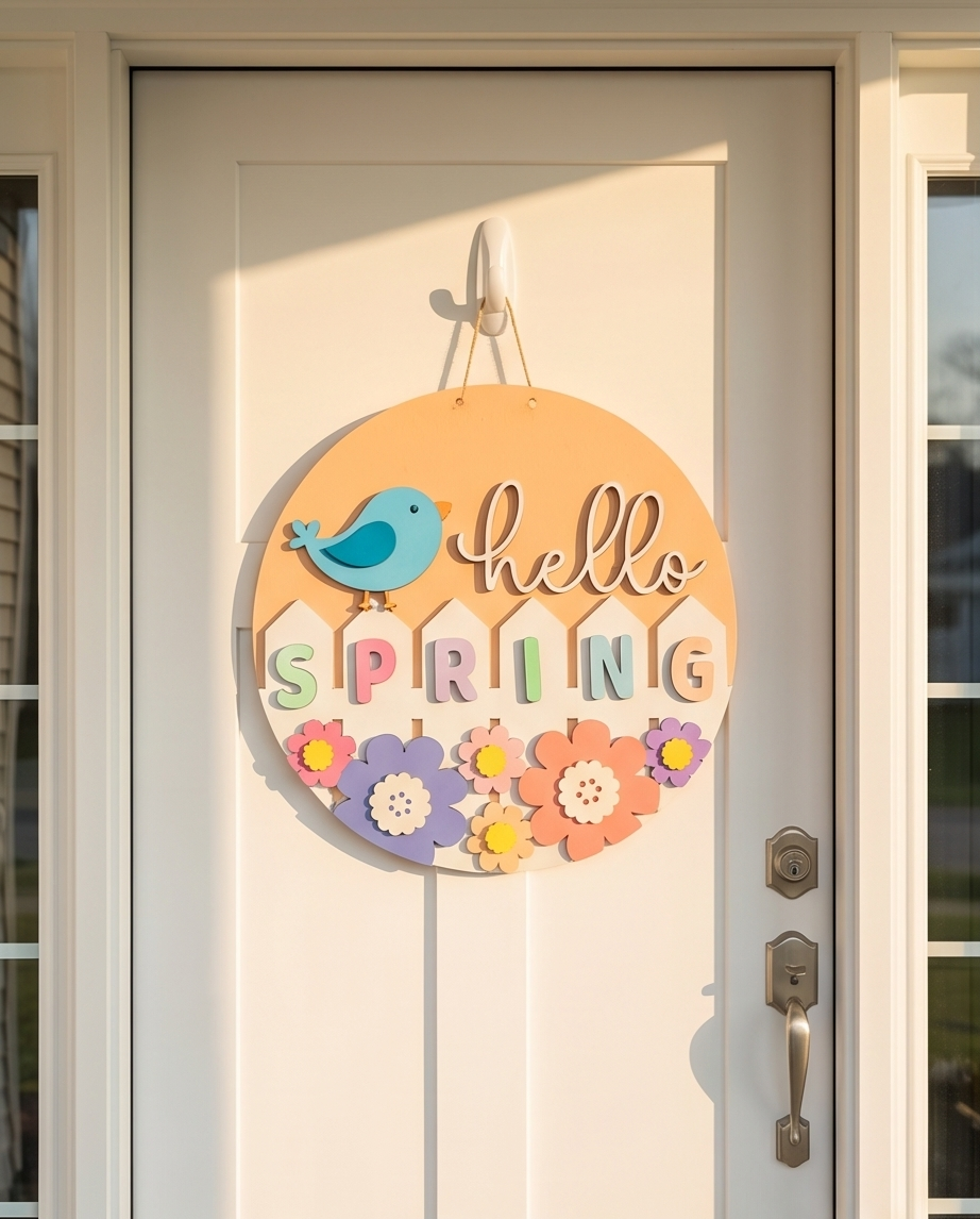 Bloom & Bird Spring Door Hanger