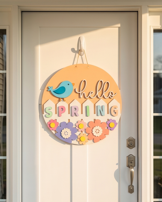 Bloom & Bird Spring Door Hanger
