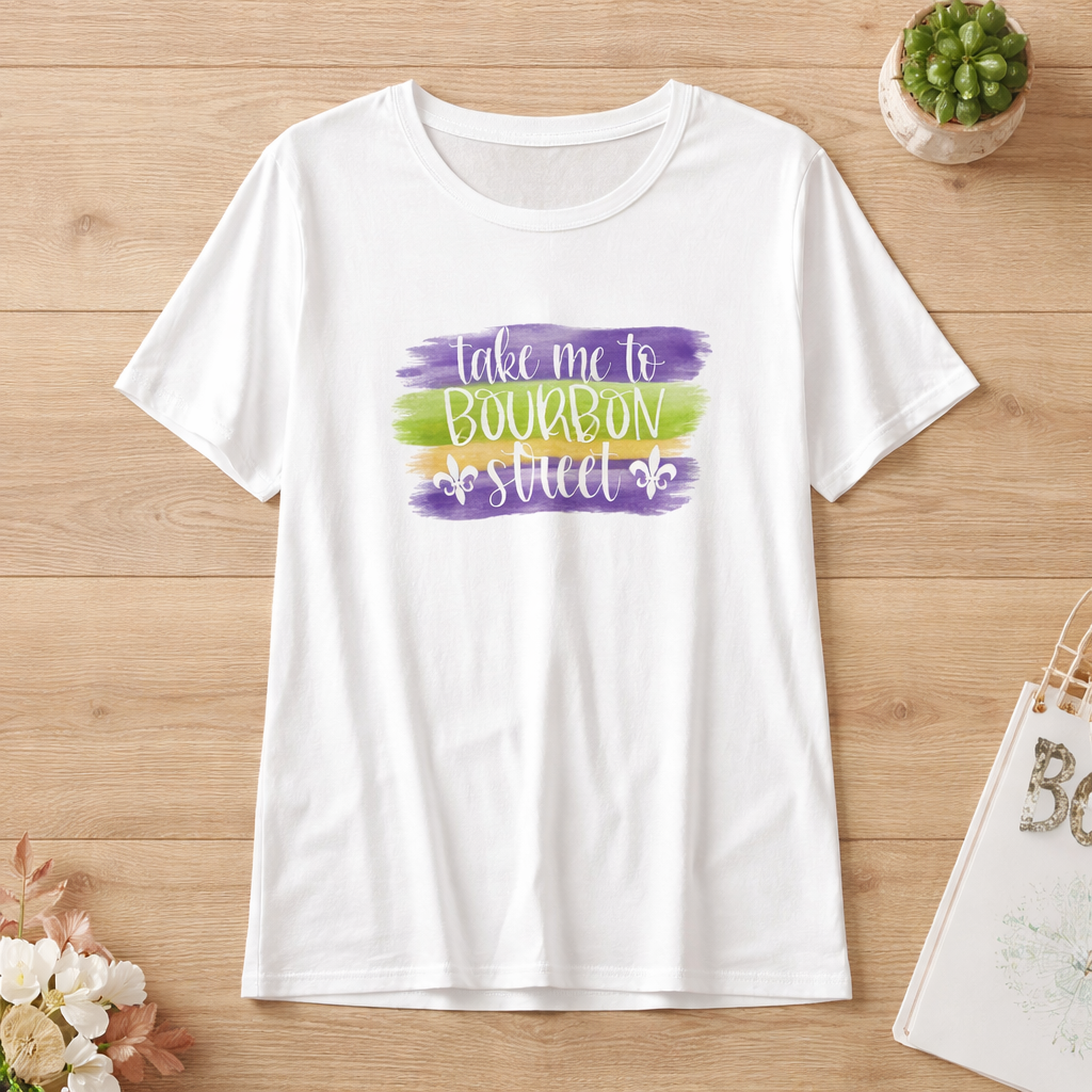 Mardi Gras Take Me To Bourbon Street T-Shirt
