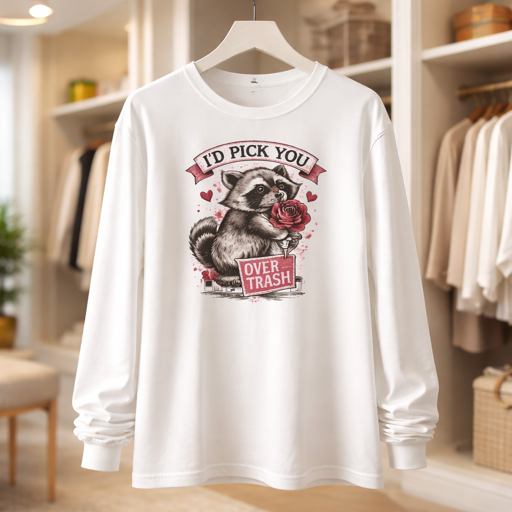 I'd Pick You Over Trash Longsleeve Shirt