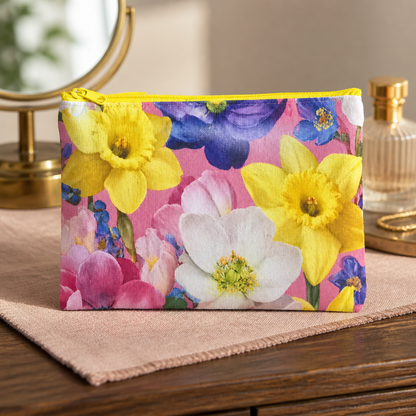 Spring Bloom Cosmetic Bag