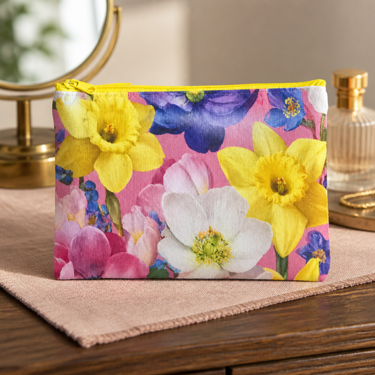 Spring Bloom Cosmetic Bag