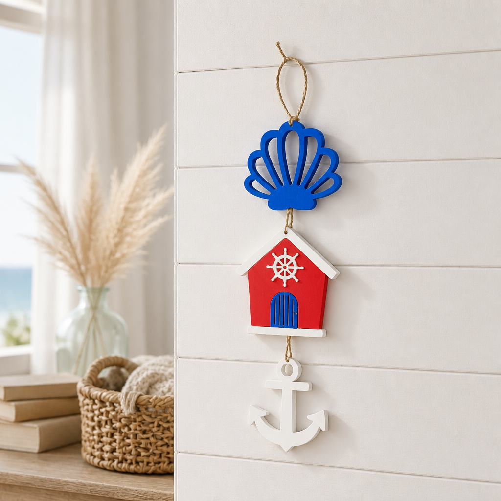 Coastal Beach House Wall Hanging